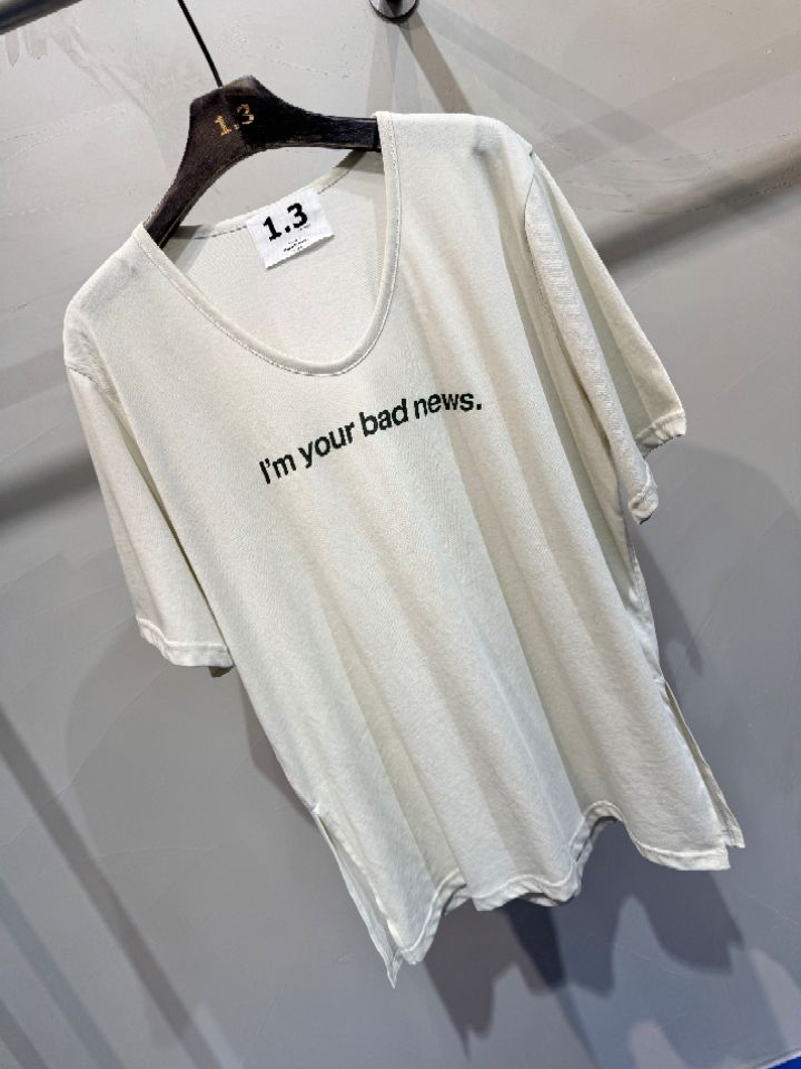 1.3韓國直郵女士新品時尚休閑真品人氣26春夏熱賣職業T恤1.3T恤