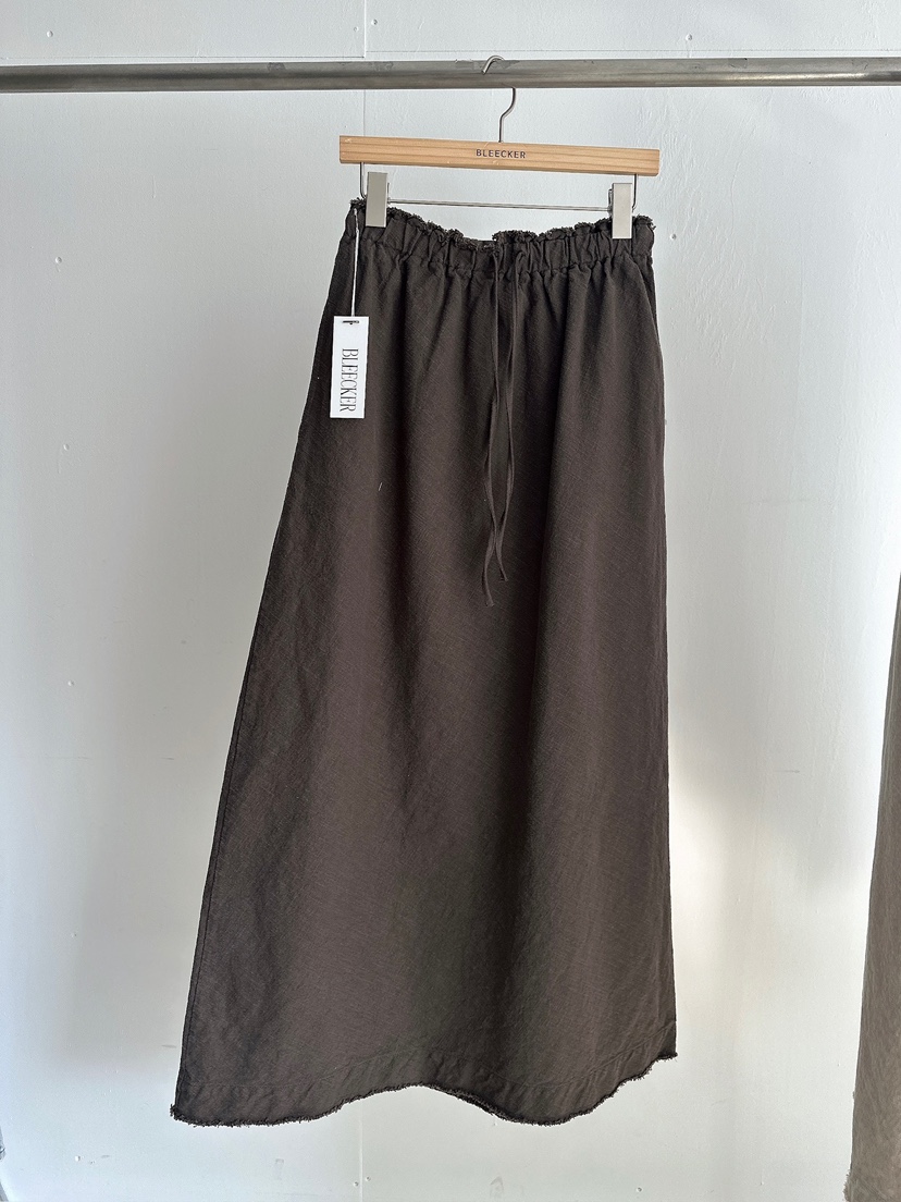 BLEECKER東大門代購女士新款真品休閑職業推薦長裙亞麻布BLEECKER長裙圖色3