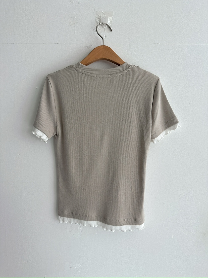 BLEECKER東大門代購女裝新品人氣職業時尚推薦真品T恤羅紋BLEECKERT恤