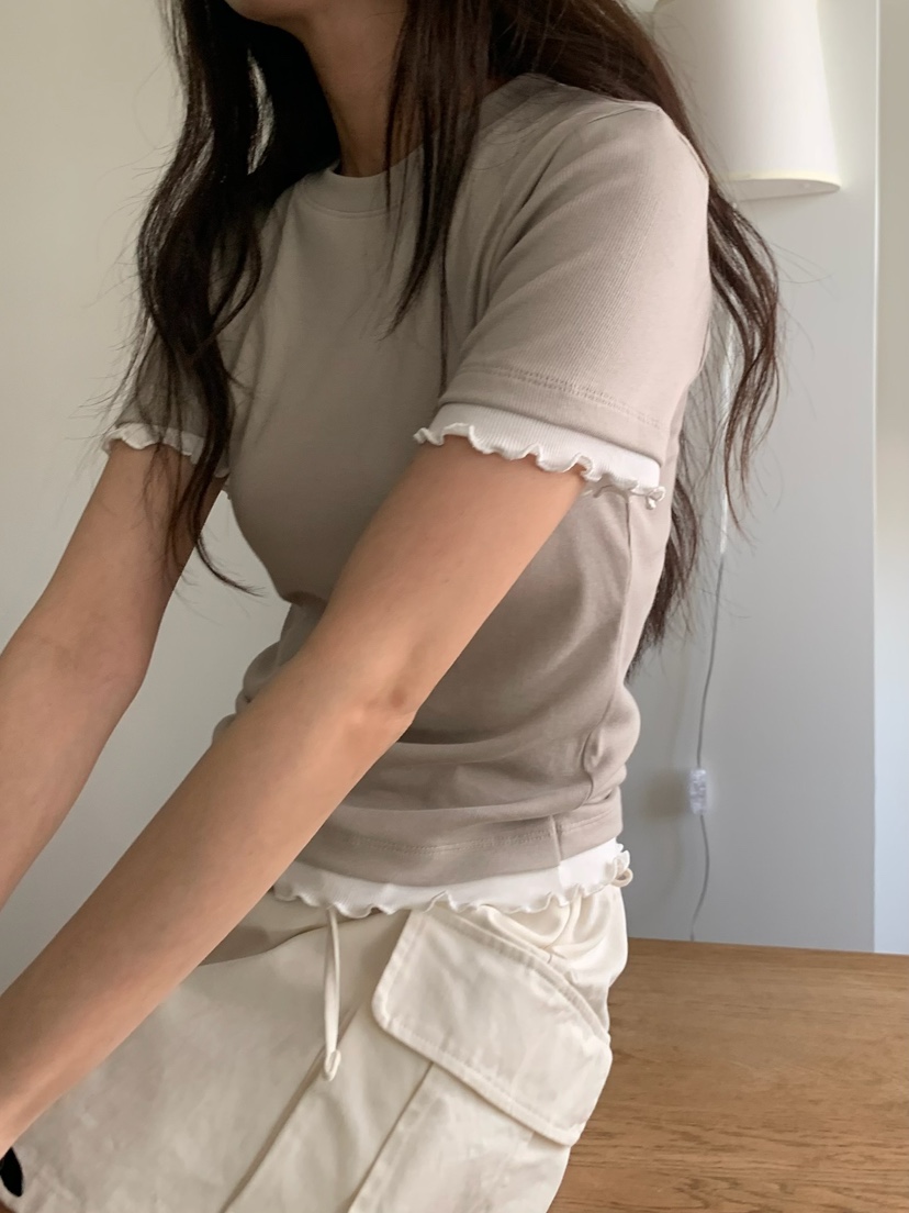 BLEECKER東大門代購女裝新品人氣職業時尚推薦真品T恤羅紋BLEECKERT恤