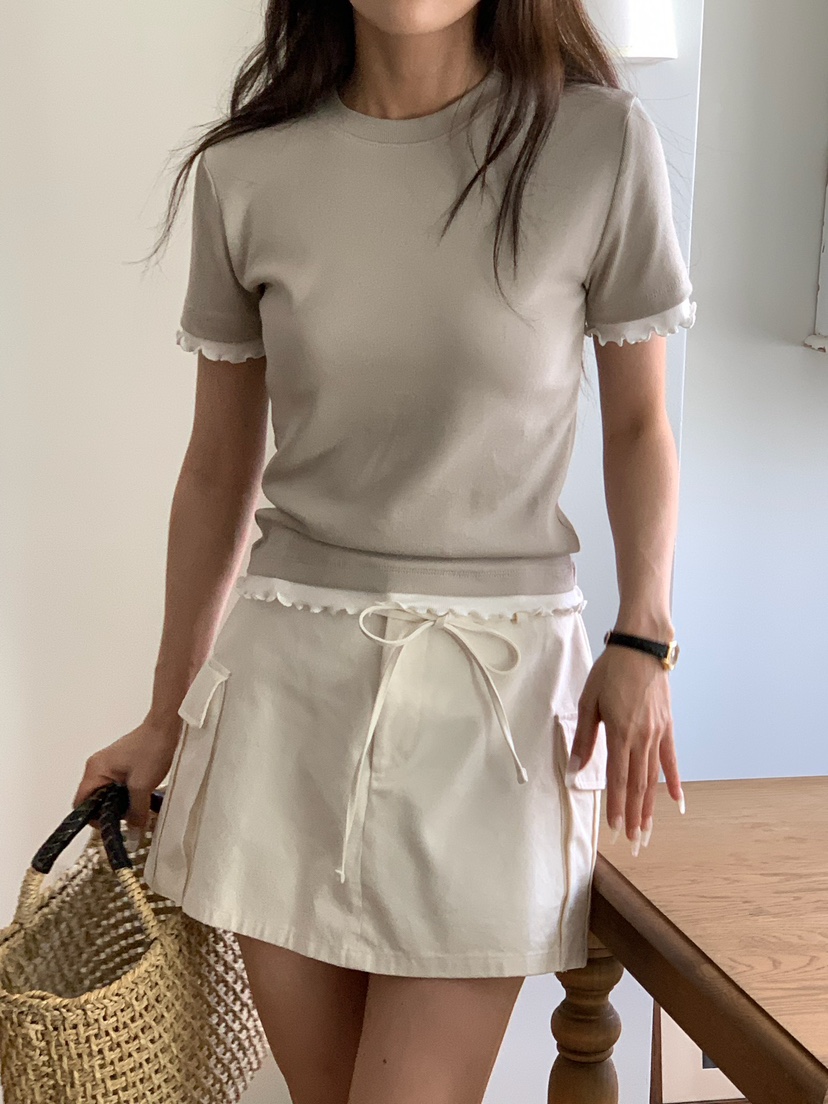 BLEECKER東大門代購女裝新品人氣職業時尚推薦真品T恤羅紋BLEECKERT恤