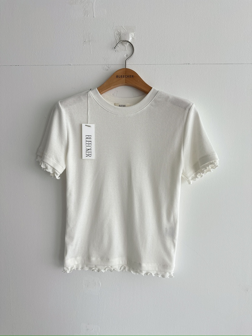 BLEECKER東大門代購女裝新品人氣職業時尚推薦真品T恤羅紋BLEECKERT恤圖色1