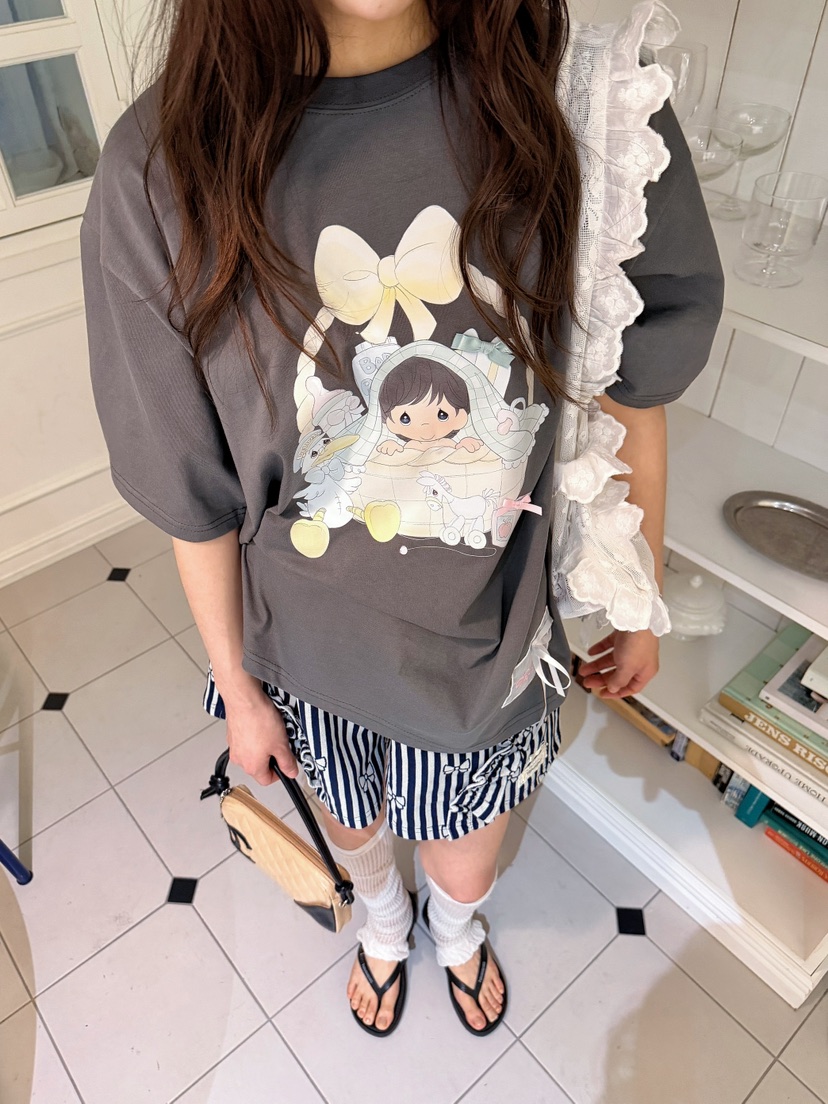 BOUTIQUE-L東大門代購女裝新品推薦真品職業26春夏人氣T恤BOUTIQUE-LT恤圖色3