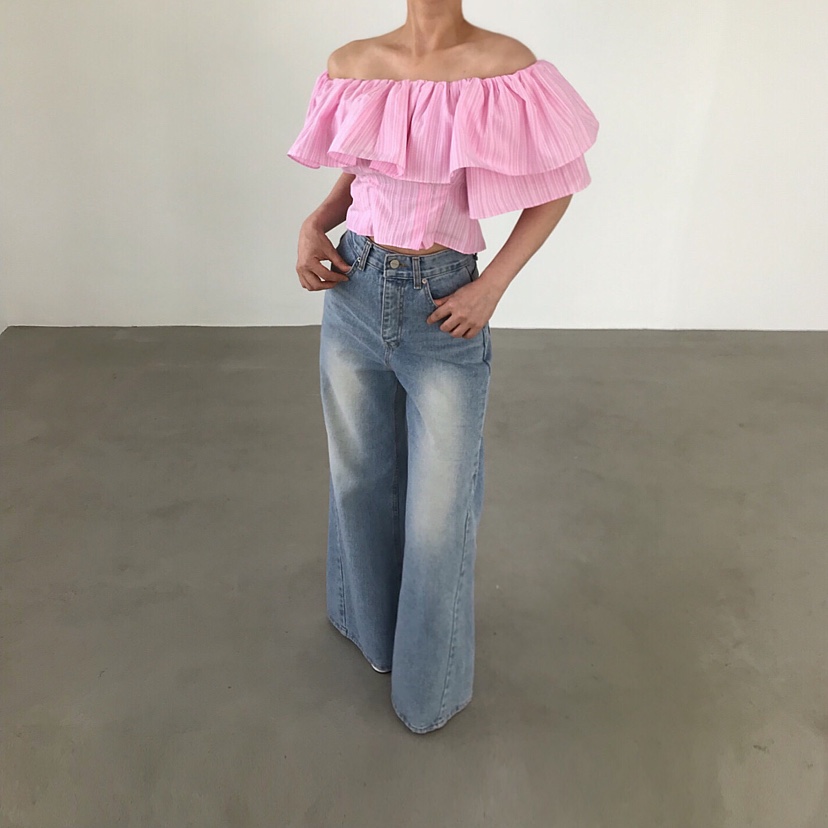 2TWO MOON韓國代購女士新品熱賣26春夏推薦人氣襯衫蕾絲衫2TWO MOON襯衫/蕾絲衫