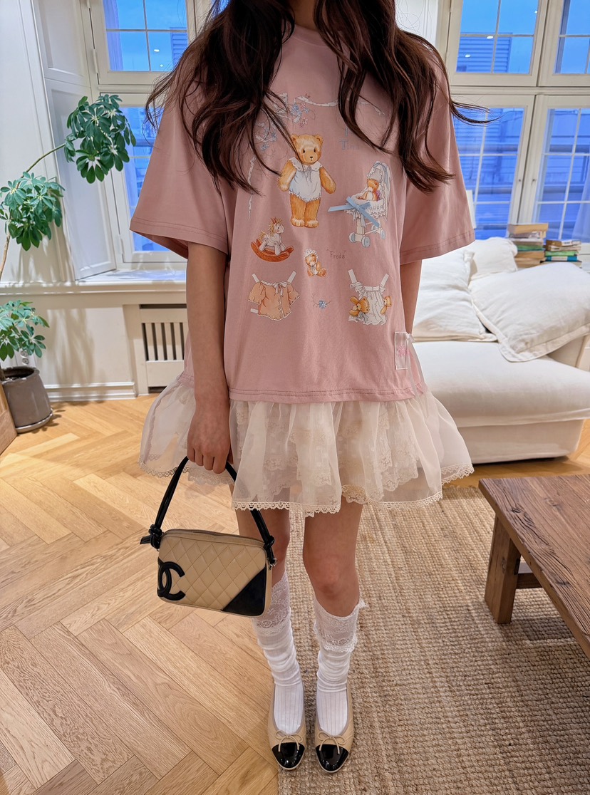 BOUTIQUE-L韓國直郵女裝新款熱賣26春夏休閑真品職業T恤BOUTIQUE-LT恤