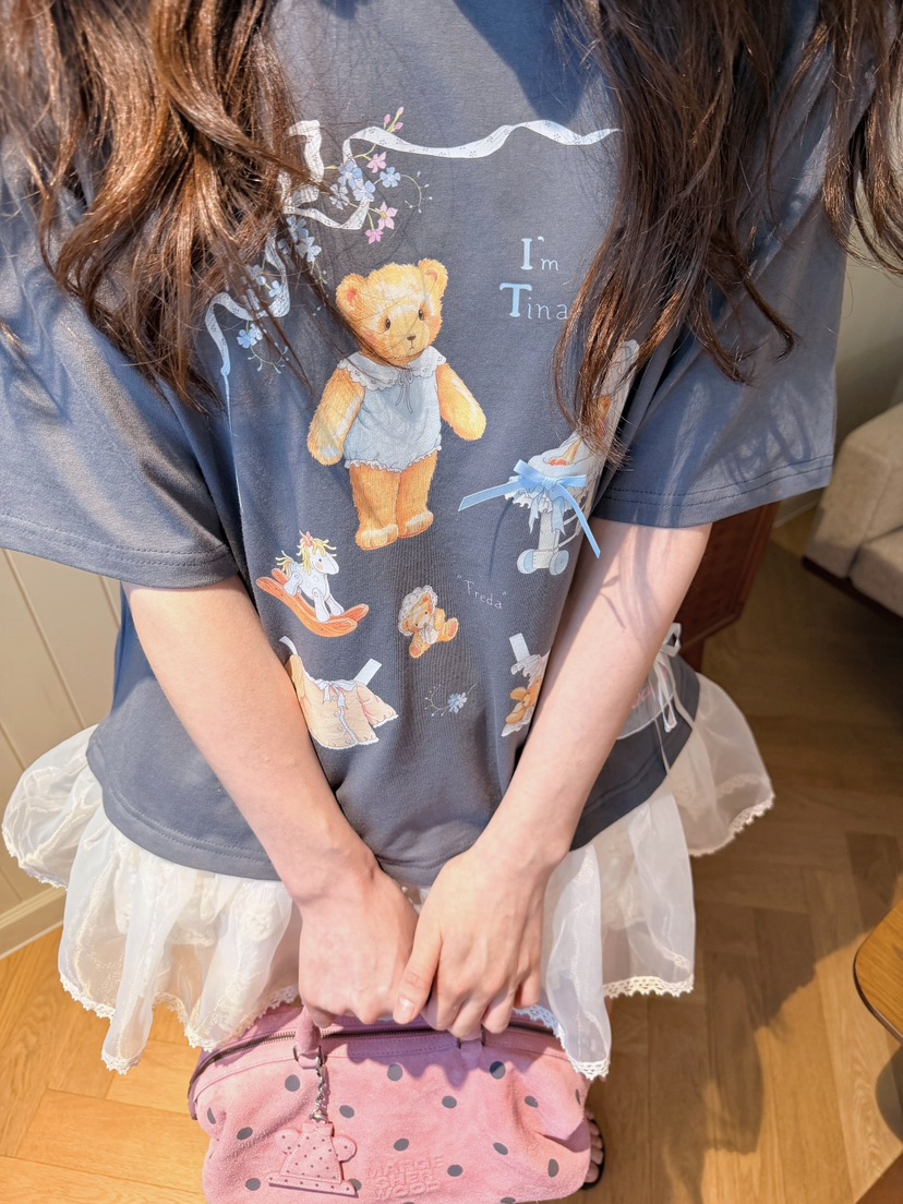 BOUTIQUE-L韓國直郵女裝新款熱賣26春夏休閑真品職業T恤BOUTIQUE-LT恤