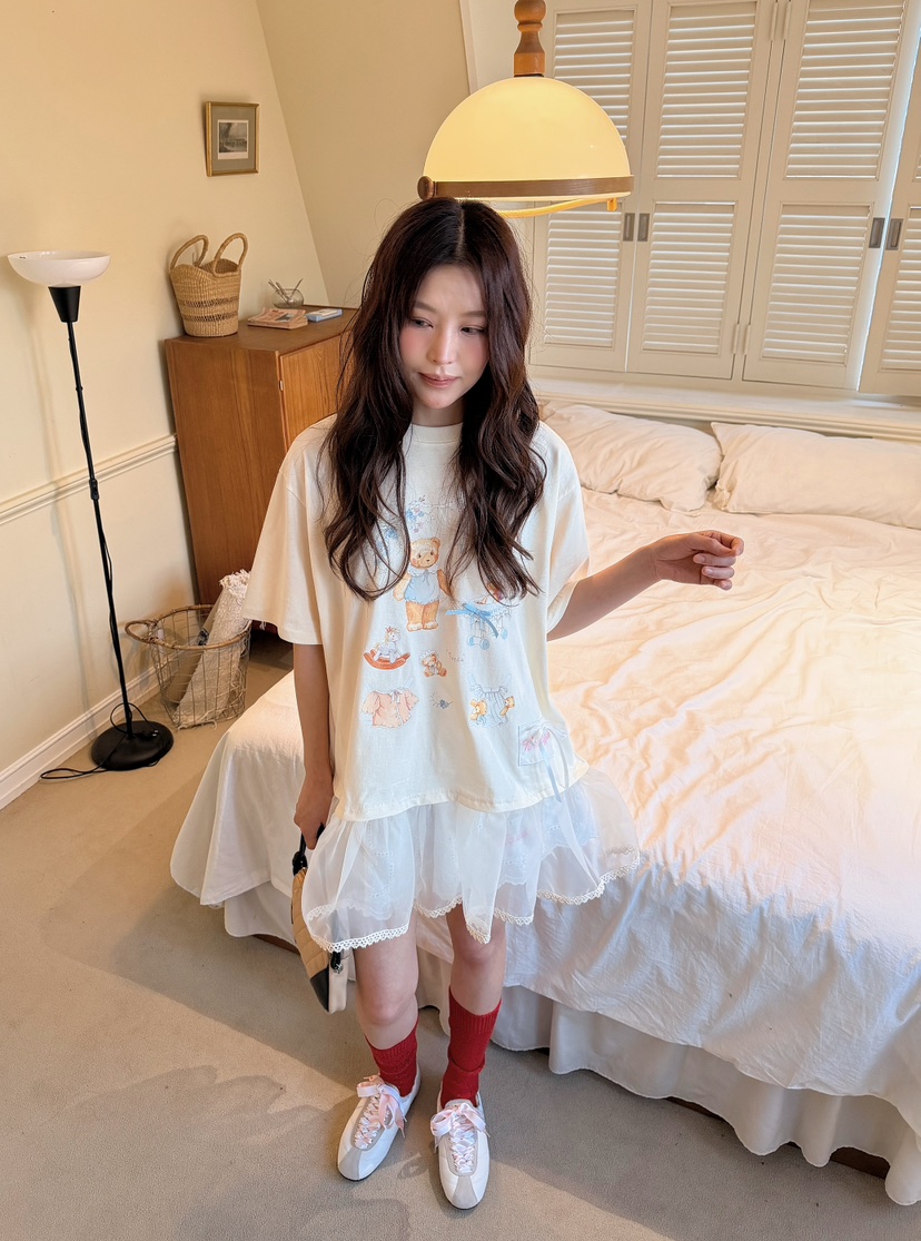 BOUTIQUE-L韓國直郵女裝新款熱賣26春夏休閑真品職業T恤BOUTIQUE-LT恤