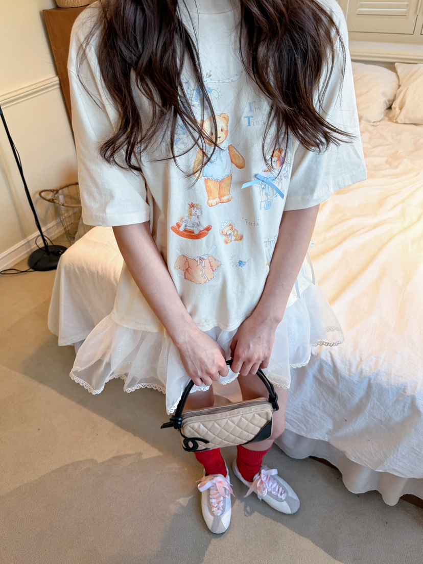 BOUTIQUE-L韓國直郵女裝新款熱賣26春夏休閑真品職業T恤BOUTIQUE-LT恤