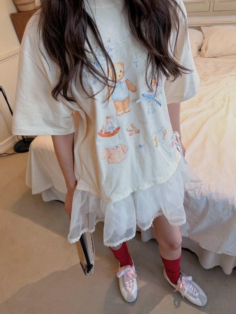 BOUTIQUE-L韓國直郵女裝新款熱賣26春夏休閑真品職業T恤BOUTIQUE-LT恤