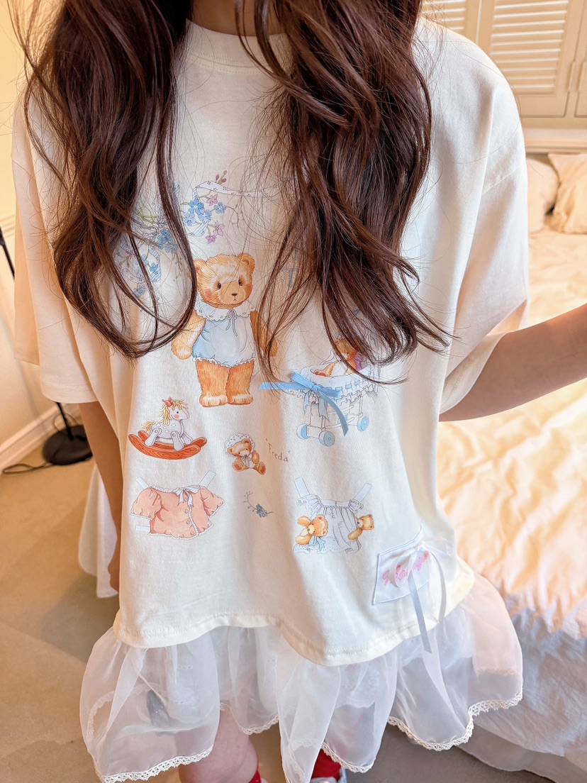 BOUTIQUE-L韓國直郵女裝新款熱賣26春夏休閑真品職業T恤BOUTIQUE-LT恤圖色3