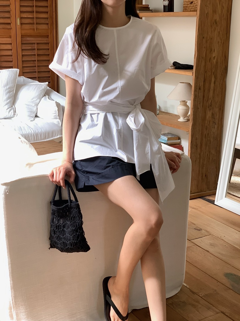 BLEECKER韓國代購女裝新款休閑職業人氣時尚熱賣襯衫蕾絲衫BLEECKER襯衫/蕾絲衫