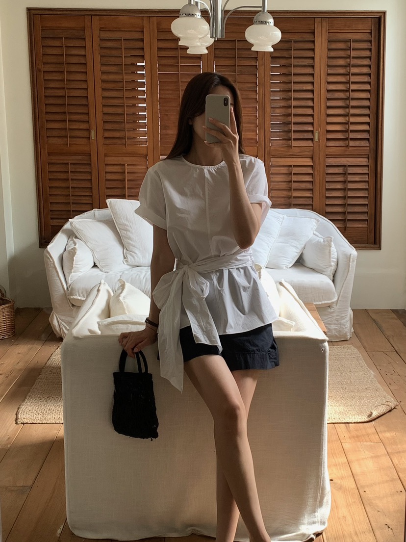 BLEECKER韓國代購女裝新款休閑職業人氣時尚熱賣襯衫蕾絲衫BLEECKER襯衫/蕾絲衫