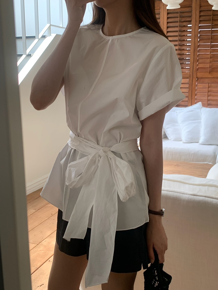 BLEECKER韓國代購女裝新款休閑職業人氣時尚熱賣襯衫蕾絲衫BLEECKER襯衫/蕾絲衫