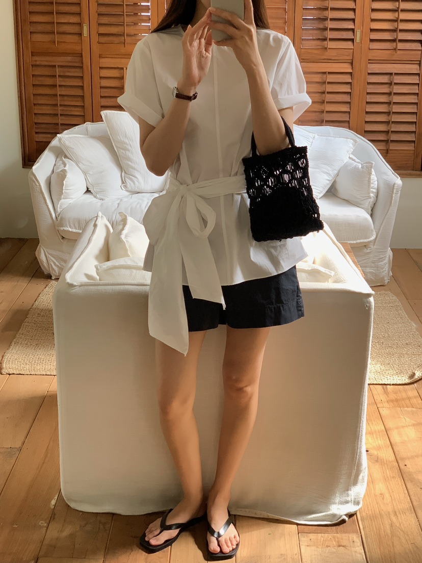 BLEECKER韓國代購女裝新款休閑職業人氣時尚熱賣襯衫蕾絲衫BLEECKER襯衫/蕾絲衫