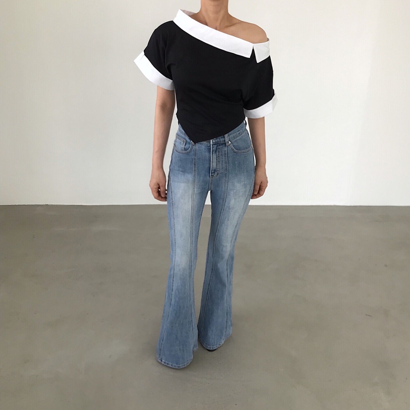 2TWO MOON韓國東大門直郵女裝新款時尚推薦職業人氣26春夏T恤2TWO MOONT恤