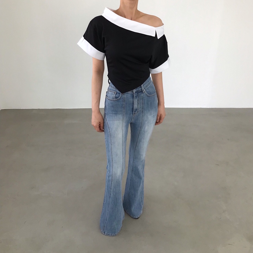 2TWO MOON韓國東大門直郵女裝新款時尚推薦職業人氣26春夏T恤2TWO MOONT恤