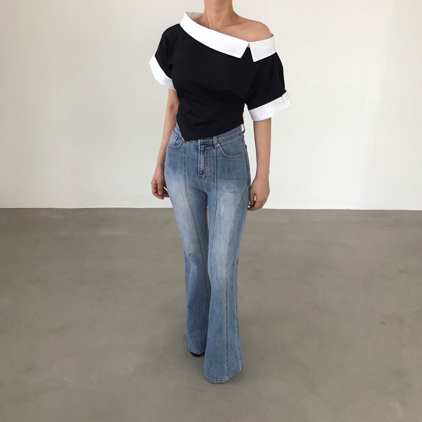 2TWO MOON韓國東大門直郵女裝新款時尚推薦職業人氣26春夏T恤2TWO MOONT恤