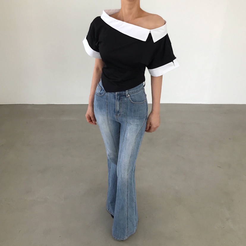 2TWO MOON韓國東大門直郵女裝新款時尚推薦職業人氣26春夏T恤2TWO MOONT恤