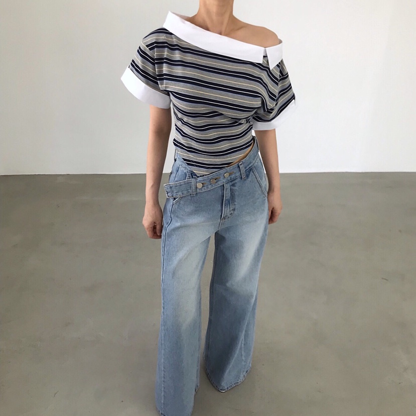 2TWO MOON韓國東大門直郵女裝新款時尚推薦職業人氣26春夏T恤2TWO MOONT恤