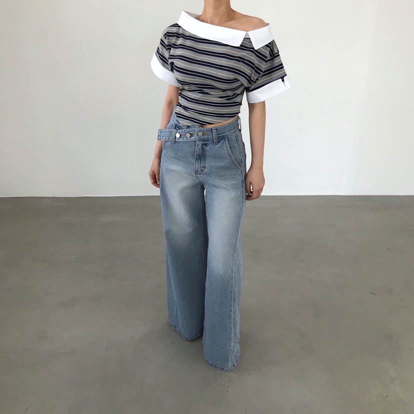 2TWO MOON韓國東大門直郵女裝新款時尚推薦職業人氣26春夏T恤2TWO MOONT恤