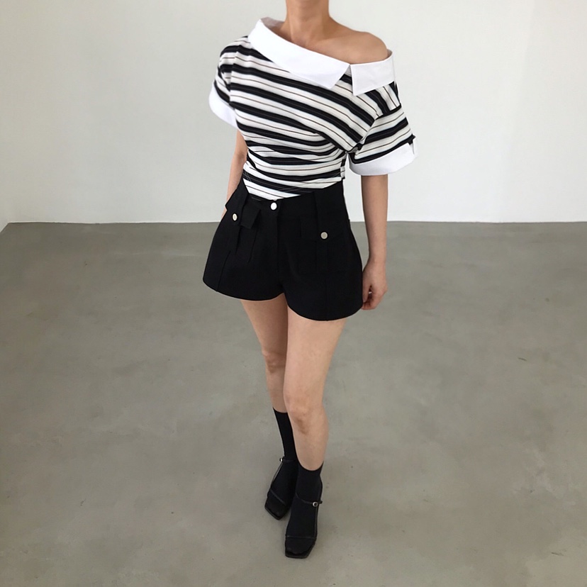 2TWO MOON韓國東大門直郵女裝新款時尚推薦職業人氣26春夏T恤2TWO MOONT恤