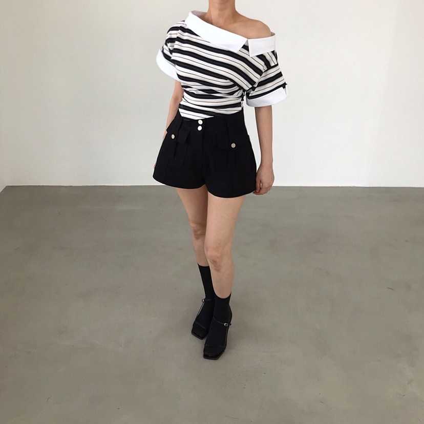 2TWO MOON韓國東大門直郵女裝新款時尚推薦職業人氣26春夏T恤2TWO MOONT恤圖色1