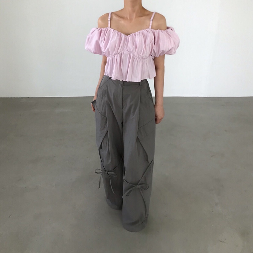 2TWO MOON東大門直郵女士新款人氣熱賣襯衫蕾絲衫泡泡袖2TWO MOON襯衫/蕾絲衫