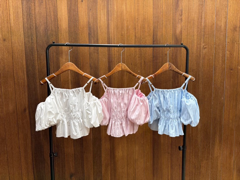 2TWO MOON東大門直郵女士新款人氣熱賣襯衫蕾絲衫泡泡袖2TWO MOON襯衫/蕾絲衫