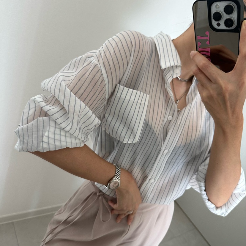 SOUIT東大門直郵女裝新品推薦職業熱賣26春夏襯衫蕾絲衫蕾絲SOUIT by mabel-L襯衫/蕾絲衫