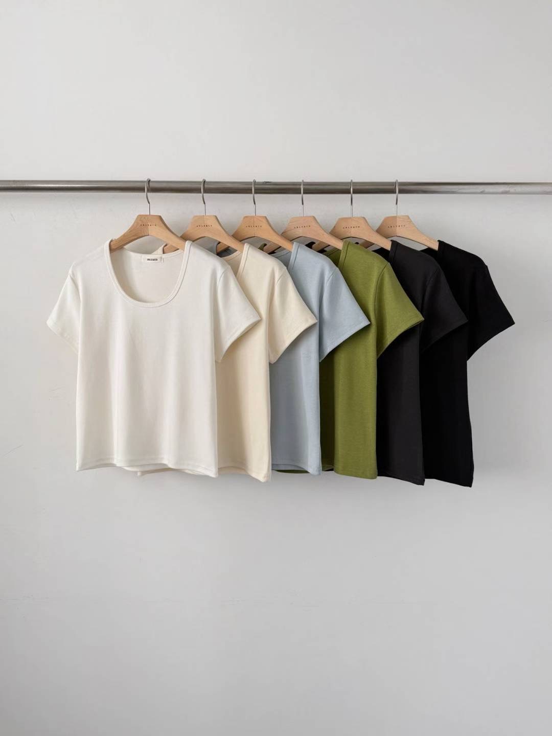 ABLE CO韓國代購女裝新款休閑26春夏真品職業熱賣時尚T恤ABLE COT恤圖色5左五色