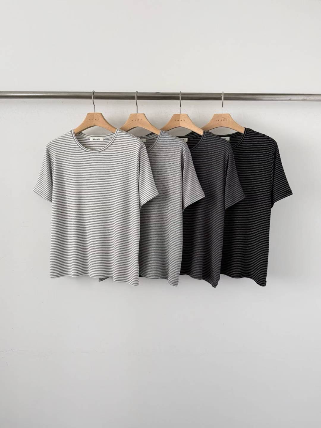 ABLE CO韓國直郵女士新款真品26春夏熱賣人氣休閑時尚T恤ABLE COT恤圖色2左二色