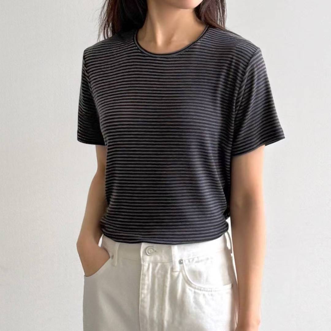 ABLE CO韓國直郵女士新款真品26春夏熱賣人氣休閑時尚T恤ABLE COT恤圖色3