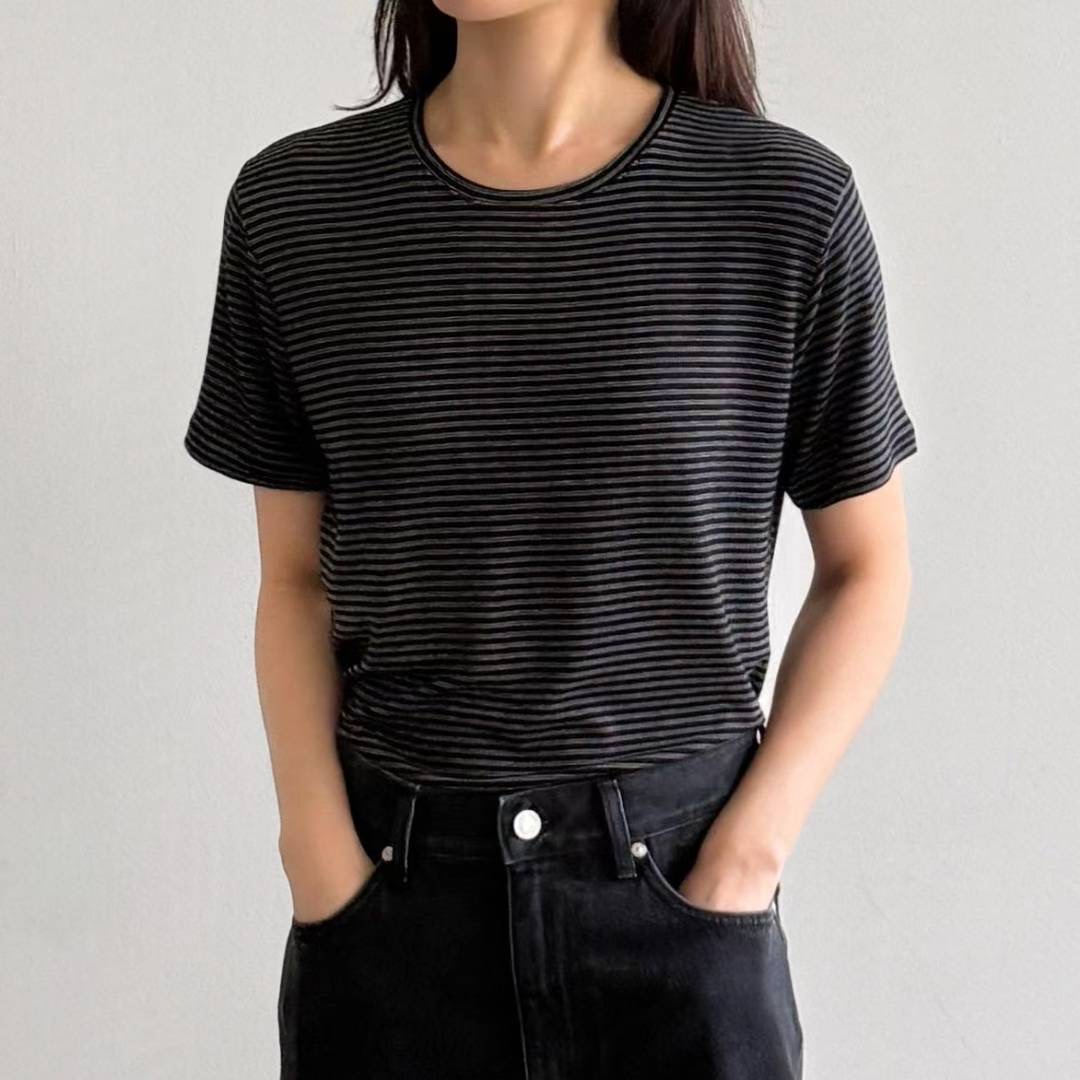 ABLE CO韓國直郵女士新款真品26春夏熱賣人氣休閑時尚T恤ABLE COT恤圖色4