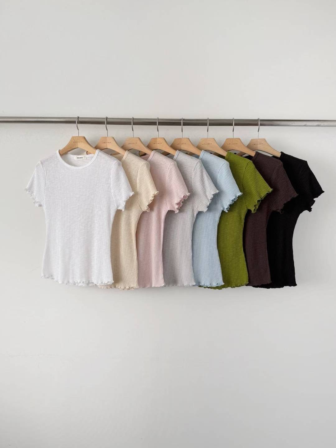 ABLE CO韓國代購女裝新款真品熱賣推薦26春夏職業人氣T恤ABLE COT恤圖色4左四色