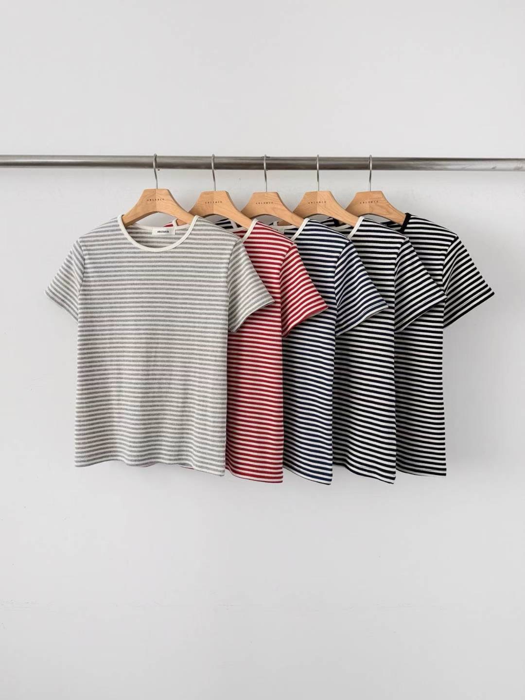 ABLE CO東大門實拍女裝新款休閑時尚26春夏真品人氣熱賣T恤ABLE COT恤圖色3左三色