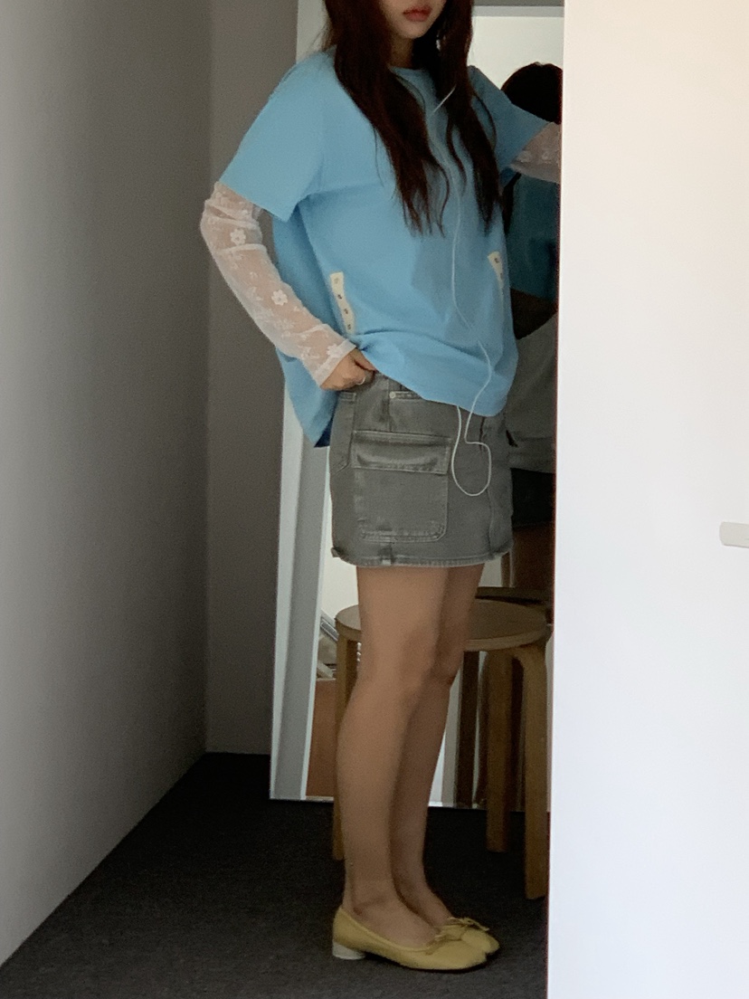 SUNDER MARKET韓國直郵女士新品推薦人氣熱賣T恤不含內搭SUNDER MARKETT恤