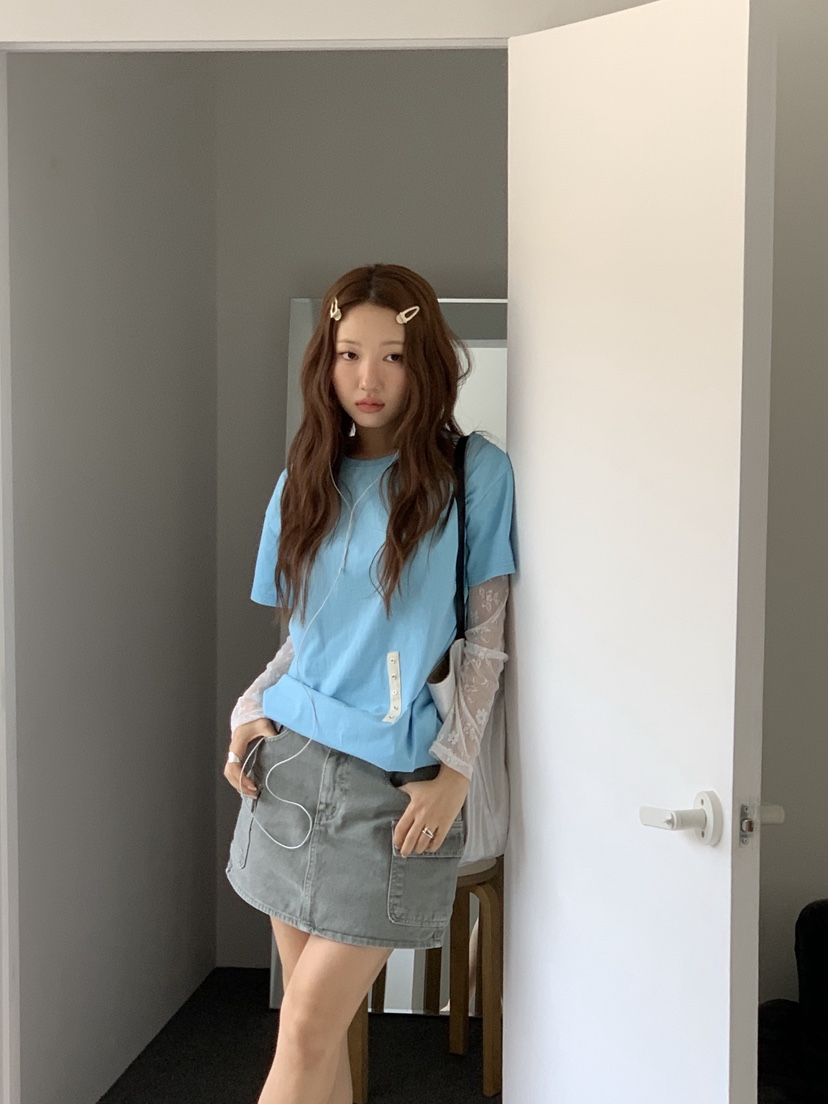 SUNDER MARKET韓國直郵女士新品推薦人氣熱賣T恤不含內搭SUNDER MARKETT恤