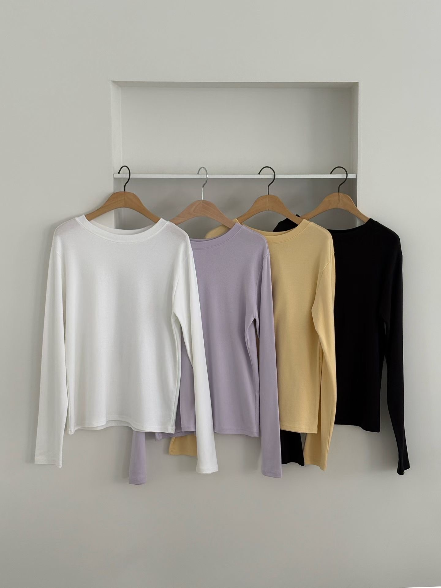 SWEETEE-스위티-T韓國直郵女士新款職業真品推薦長袖T恤SWEETEE長袖T恤圖色4左四色