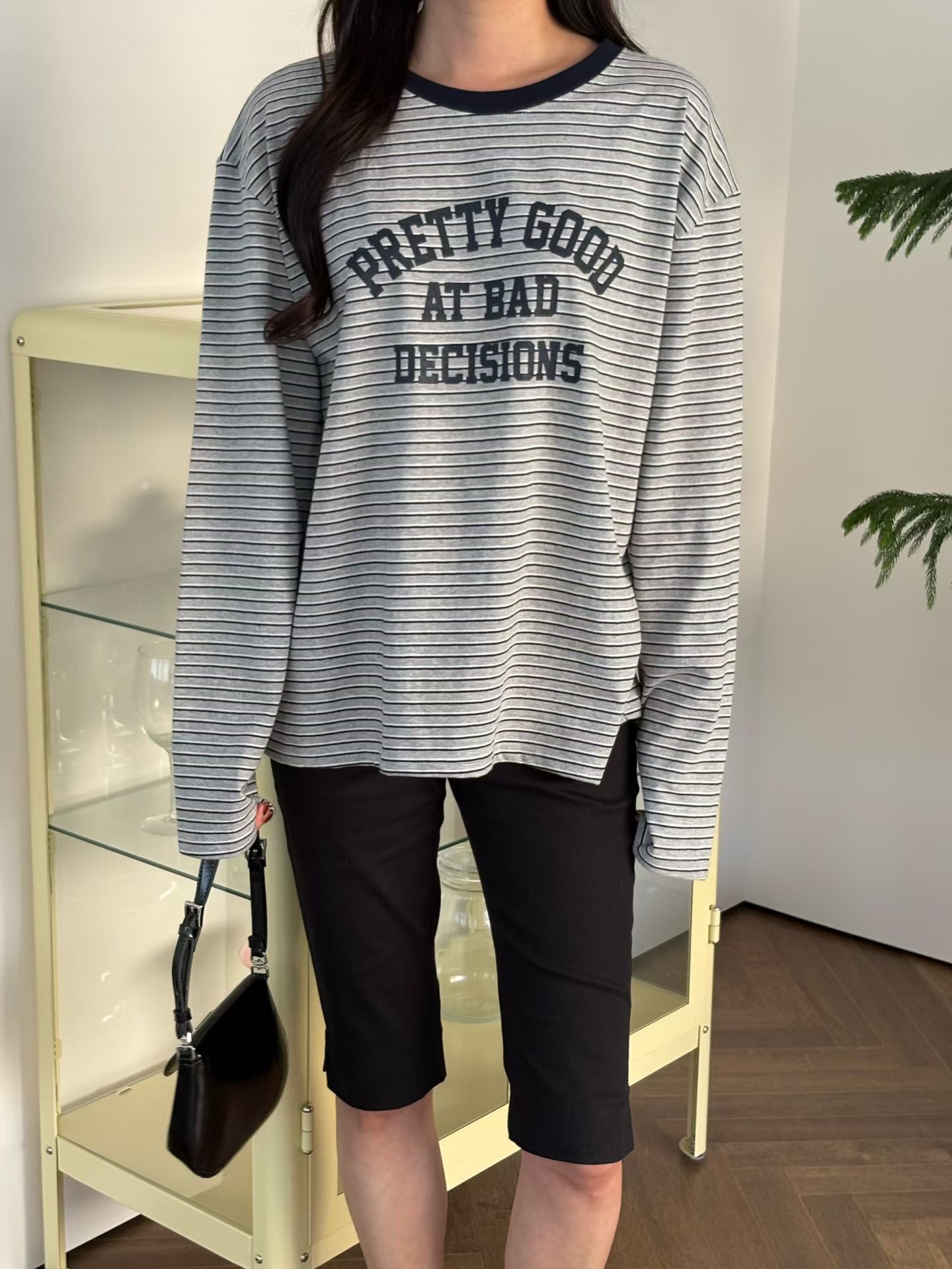 SWEETEE-스위티-T東大門實拍女裝新品熱賣時尚人氣長袖T恤SWEETEE長袖T恤圖色1