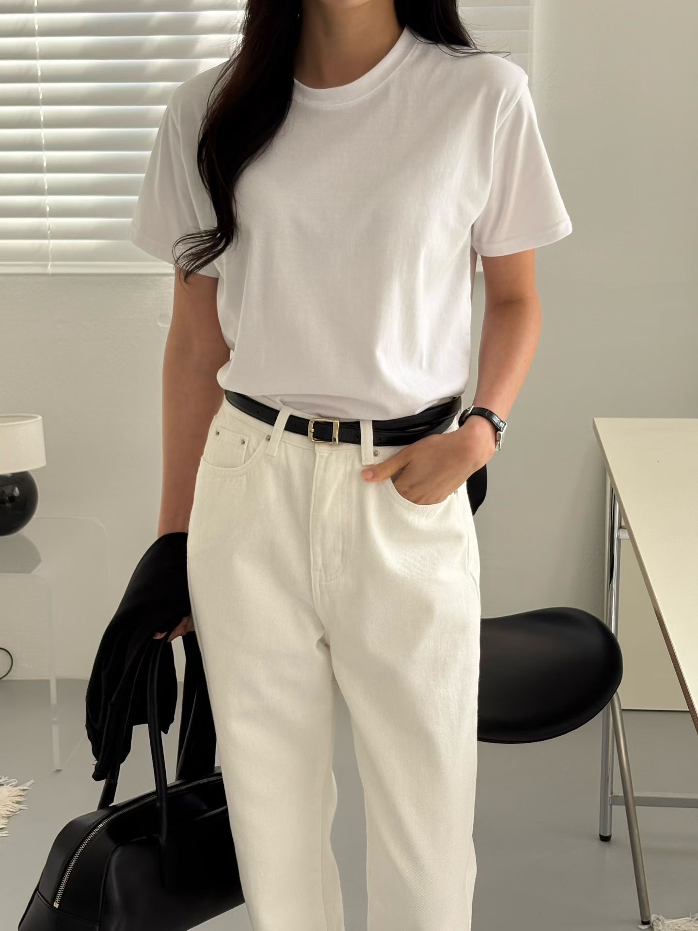 SWEETEE-스위티-T韓國直郵女士新品推薦職業休閑26春夏T恤SWEETEET恤圖色1