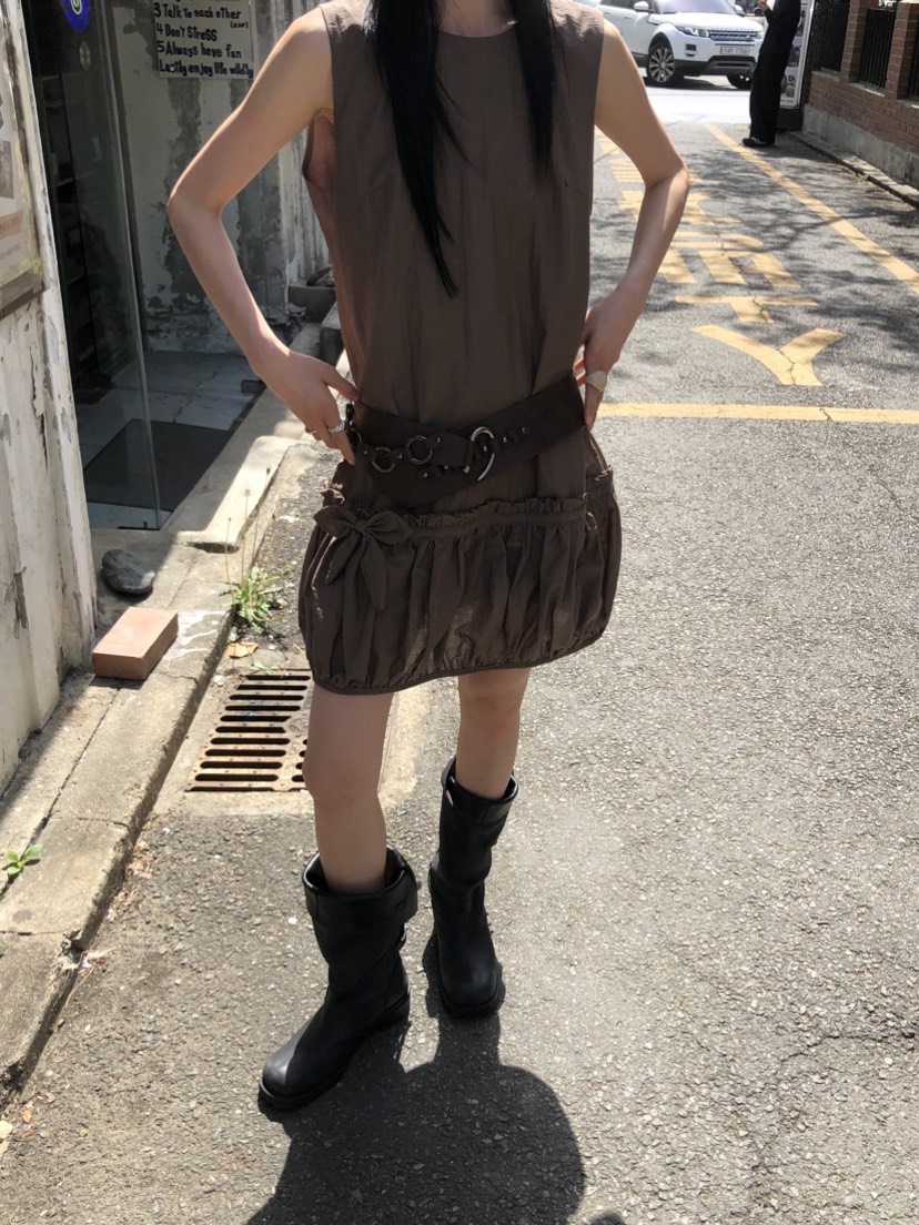 OVER RICH韓國東大門直郵女士新款26春夏時尚熱賣連衣裙緞OVER RICH連衣裙