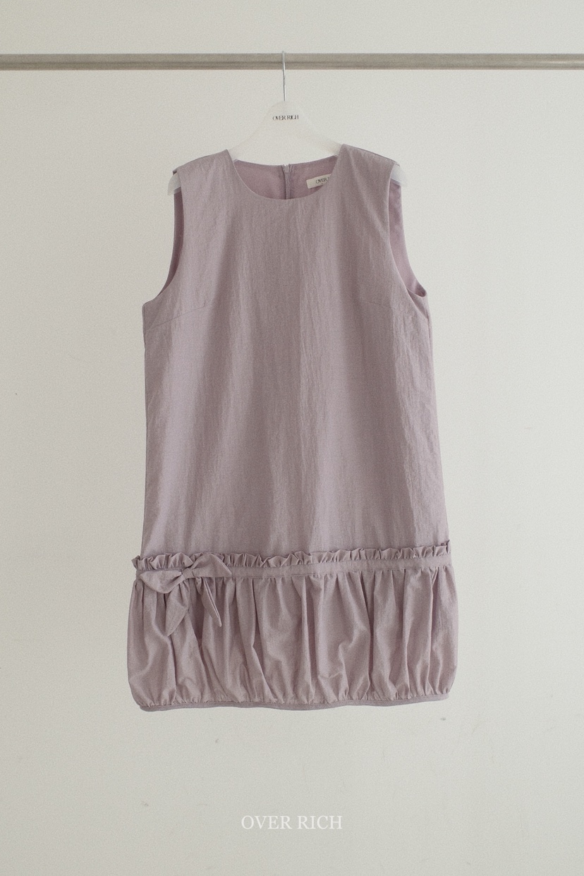 OVER RICH韓國東大門直郵女士新款26春夏時尚熱賣連衣裙緞OVER RICH連衣裙圖色1