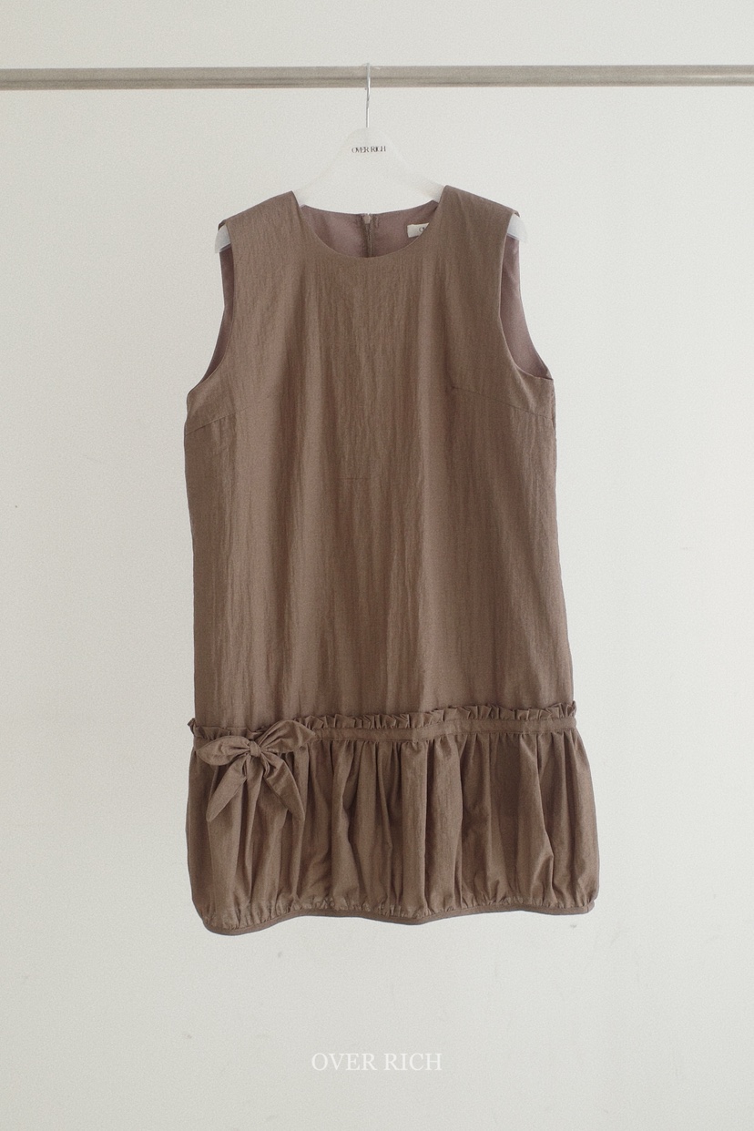 OVER RICH韓國東大門直郵女士新款26春夏時尚熱賣連衣裙緞OVER RICH連衣裙圖色4