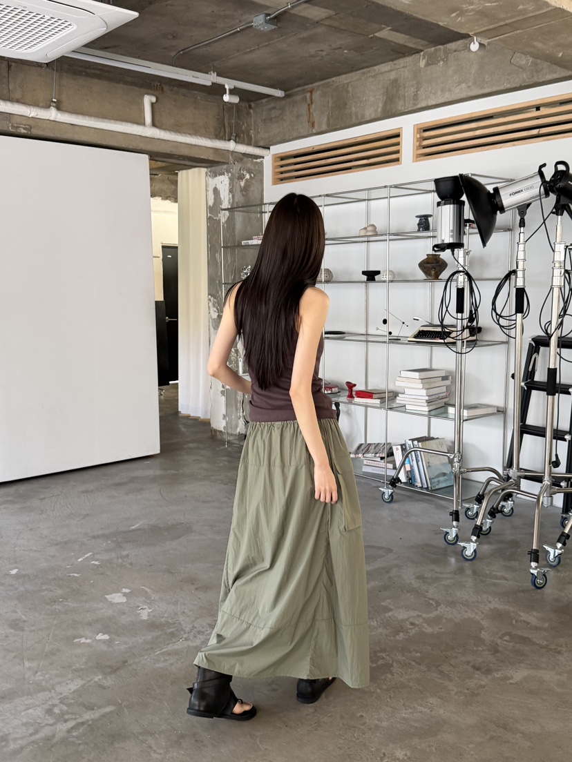 FOSET韓國東大門直郵女裝新款時尚26春夏推薦職業休閑長裙FOSET長裙