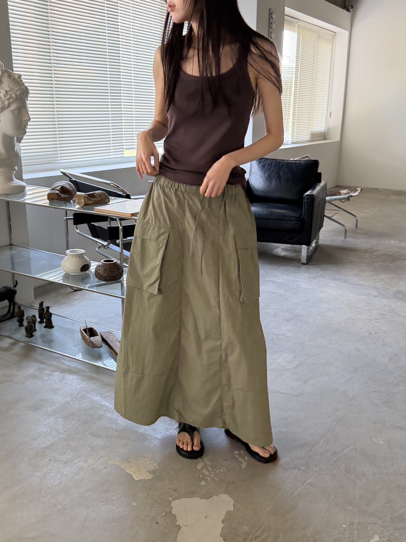 FOSET韓國東大門直郵女裝新款時尚26春夏推薦職業休閑長裙FOSET長裙