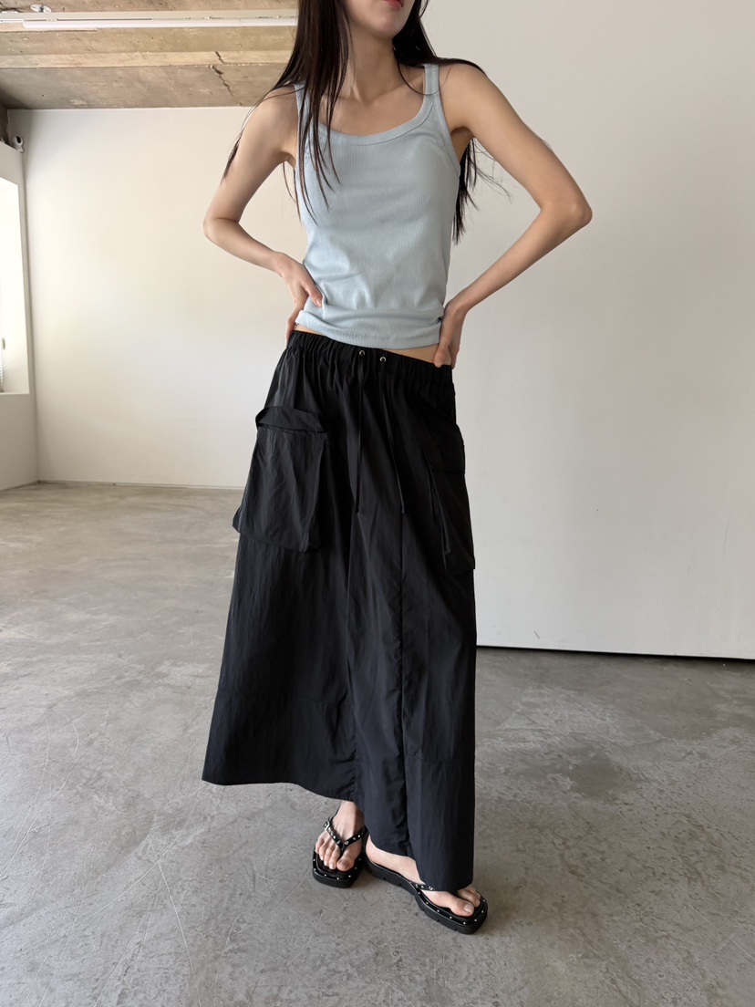 FOSET韓國東大門直郵女裝新款時尚26春夏推薦職業休閑長裙FOSET長裙