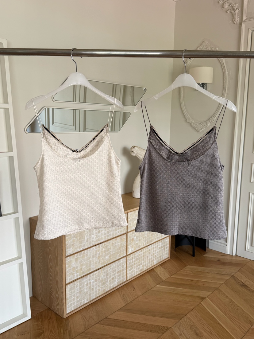 ESCHER韓國東大門代購女裝新款推薦時尚吊帶背心鉤針編織ESCHER吊帶/背心