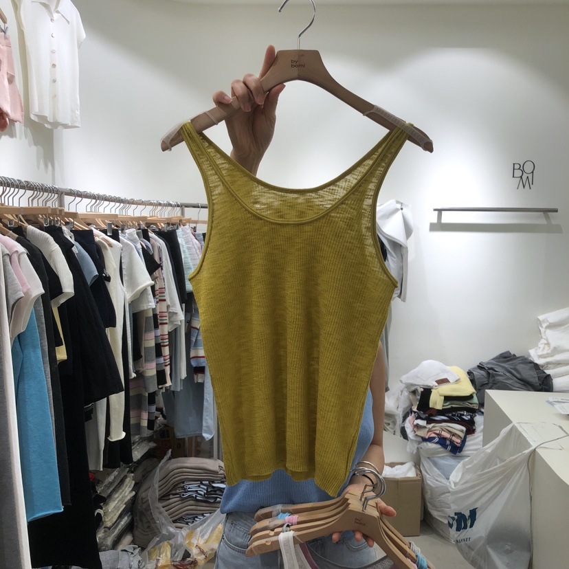 BY BOMI韓國直郵女裝新款時尚熱賣休閑26春夏人氣吊帶背心BY BOMI吊帶/背心圖色1