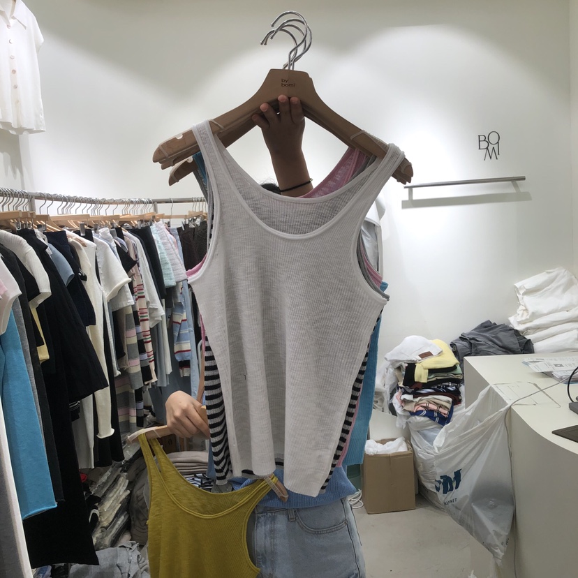 BY BOMI韓國直郵女裝新款時尚熱賣休閑26春夏人氣吊帶背心BY BOMI吊帶/背心圖色2