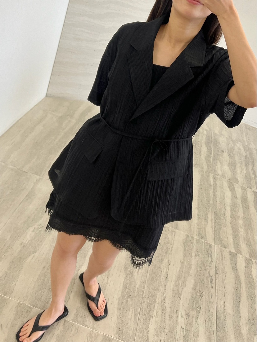 URBANE cloth韓國直郵實拍女裝新款熱賣人氣時尚夾克含腰繩URBANE cloth夾克